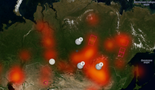 В России горил 1 млн. гектаров леса – практически вся Сибирь