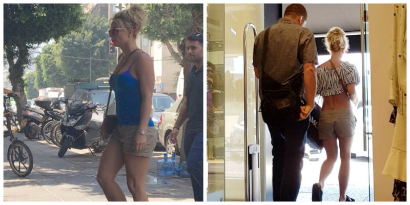 Значительно потолстевшую Бритни Спирс застукали в Тель-Авиве