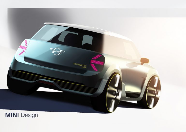 BMW показала концептуальные изображения электромобиля Mini (фото)