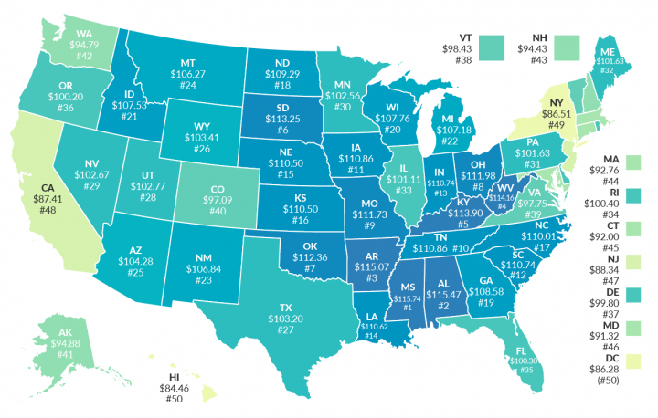 Американцы подсчитали ценность 0 в каждом штате (инфографика)