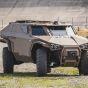 Создан военный бронеавтомобиль, способный ездить боком