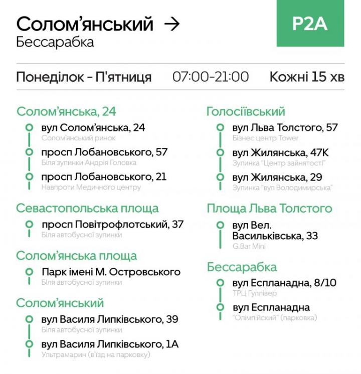 Uber Shuttle запустил рейс с Соломенки в центр (инфографика)