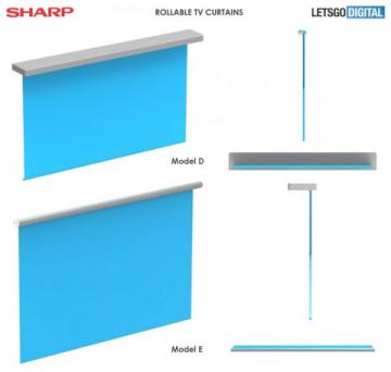 Sharp показала свой вариант телевизора-рулона (видео)