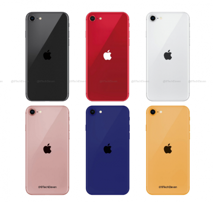 iPhone 9 в шести цветах корпуса показали на новых рендерах (фото)