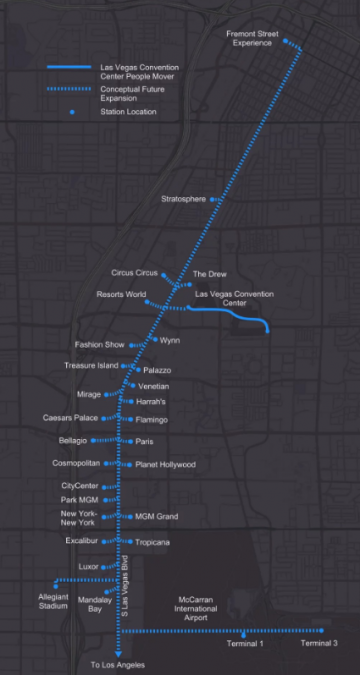 The Boring Company показала схему будущих тоннелей под Лас-Вегасом